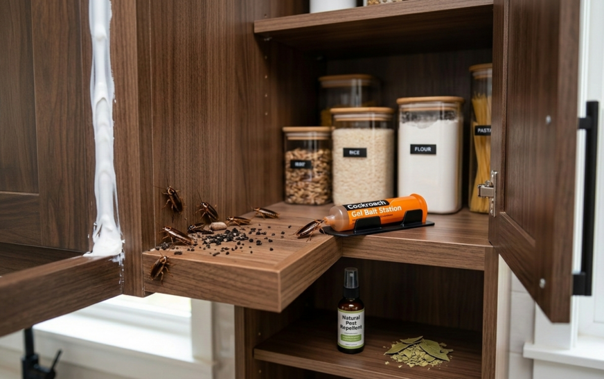 Stop Small Cockroaches in Kitchen Cabinets Forever – 7 Powerful Tricks That Actually Work