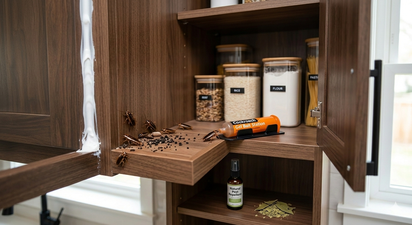 Stop Small Cockroaches in Kitchen Cabinets Forever – 7 Powerful Tricks That Actually Work